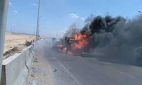 احتراق سيارة محملة بمحروقات مهربة الى سوريا.. وهذا ما حل بصاحبها!