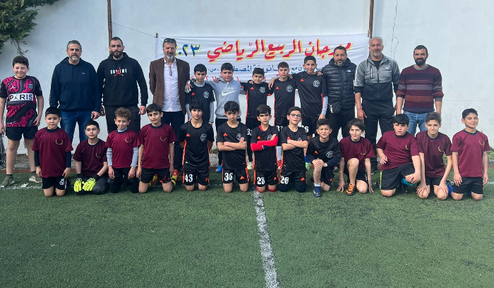مهرجان الربيع الرياضي يفتتح بطولة الصغار للميني فوتبول في النبطية