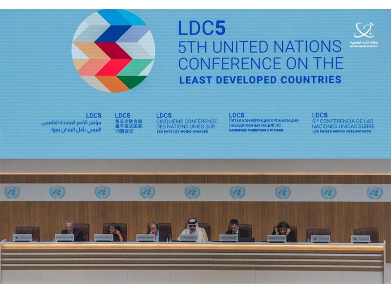 بمشاركة الرئيس عباس: انطلاق أعمال مؤتمر الأمم المتحدة الخامس المعني بأقل البلدان نموا