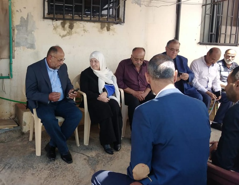 بهية الحريري زارت جدرا ووادي الزينة وقدمت التعازي بوفاة المرحوم الحاج كمال الحسين