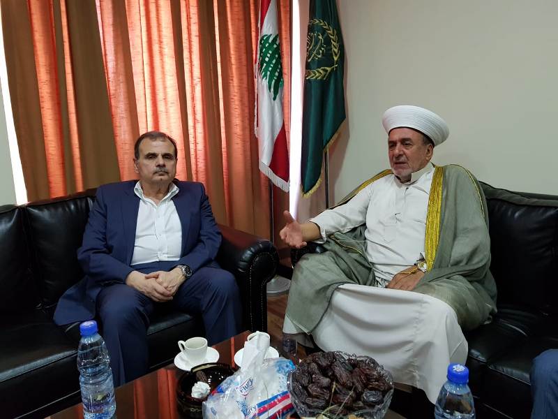 النائب البزري بحث مع المفتي سوسان تداعيات الأحداث الأمنية في مخيم عين الحلوة