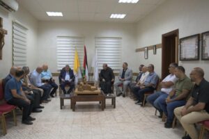 د. خوري يلتقي راعي كنيسة السيدة العذراء فاطيما للاتين الاب عيسى حجازين