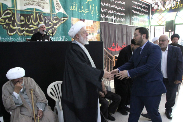 تشييع جثمان حرم المفتي عسيران بمأتم مهيب في حسينية صيدا