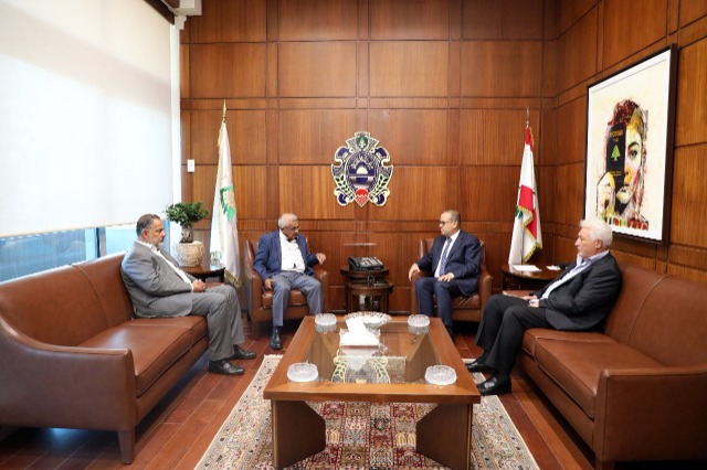 اللواء البيسري يبحث مع النائب سعد أوضاع مخيم عين الحلوة