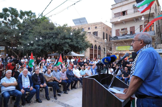 مهرجان في ساحة باب السراي بصيدا القديمة احتفاءً ببطولات الشعب الفلسطيني في معركة "طوفان الأقصى"
