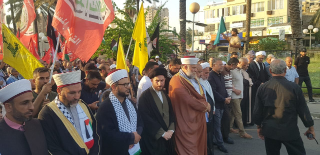 مسيرة ووقفة تضامنية لـ"الحزب" في صيدا تنديداً بمجازر الاحتلال ودعماً للمقاومة الفلسطينية